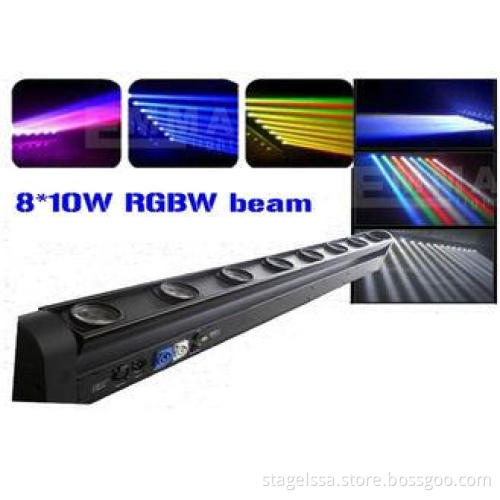 RGBW 4IN1 LED Bar Beam Led Moving Head Lights 8x10W RGBW 4